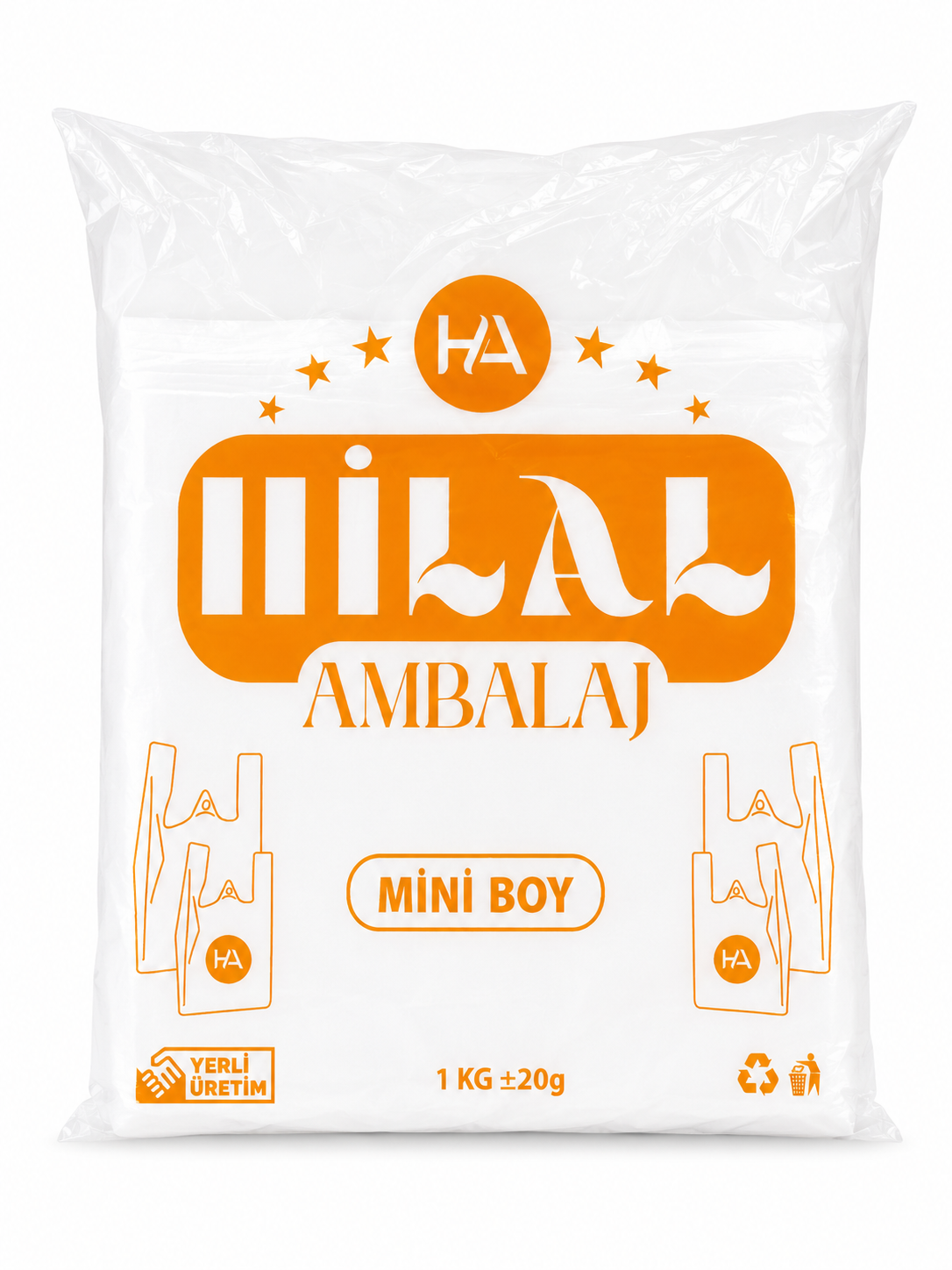 Hilal Ambalaj Mini Boy Ekonomik Atlet Poşet 1 Kg